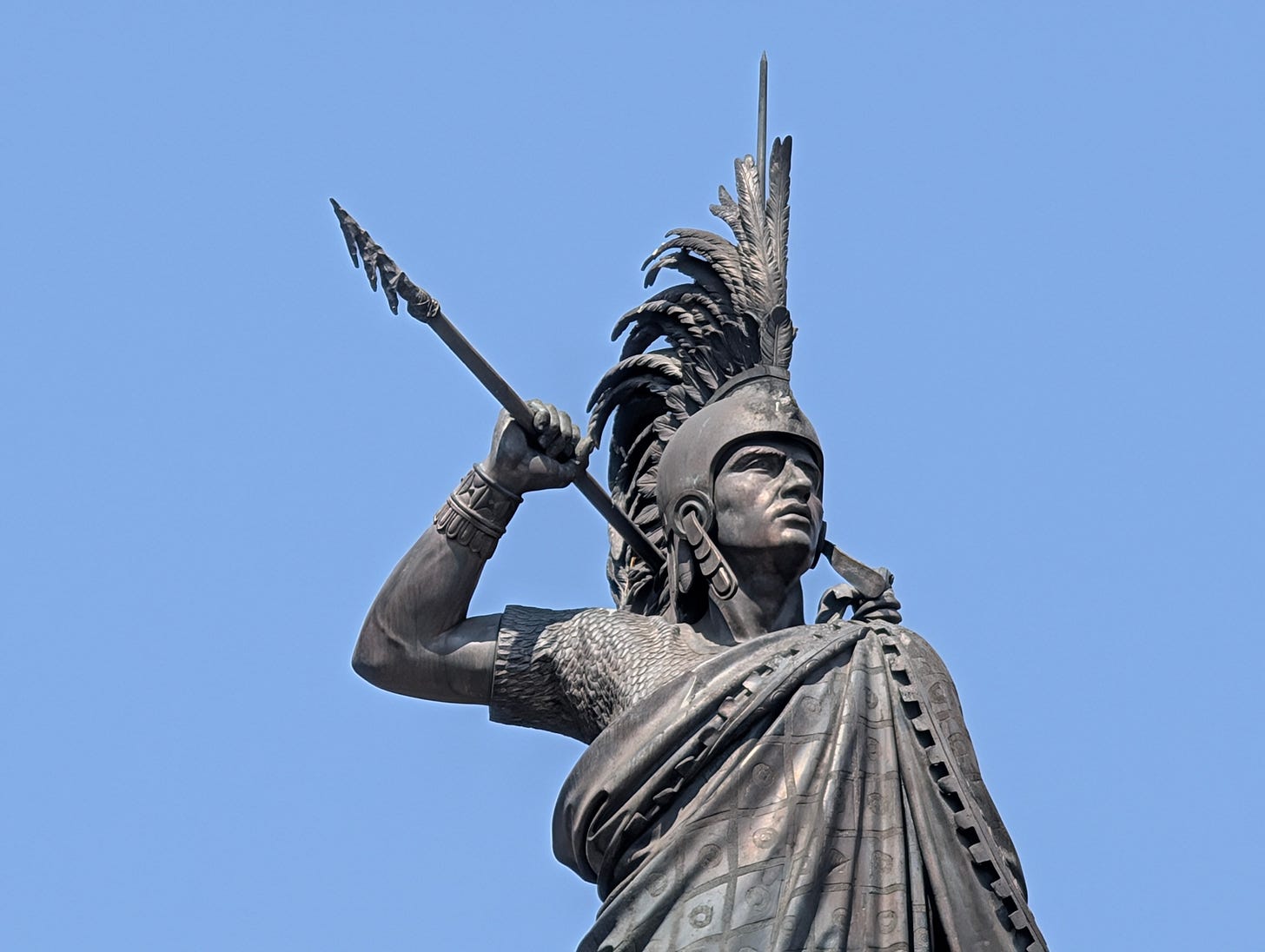 The Monument to Cuauhtemoc, a large stone memorial honoring the Aztec ruler on Paseo de la Reforma in Mexico City.