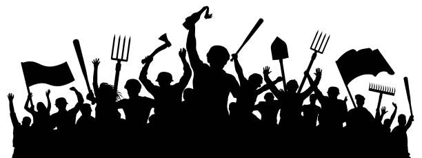 13 Pitchfork Mob Stock Photos, Pictures & Royalty-Free Images - iStock