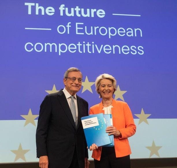 Mario Draghi delivers his report on the future of European competitiveness