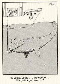 Gary Larson, advancing an early hypothesis Gary Larson, advancing an early hypothesis