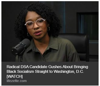 A political campaign poster for a DSA candidate advocating for socialism in Washington, D.C. AI-generated content may be incorrect. A political campaign poster for a DSA candidate advocating for socialism in Washington, D.C. AI-generated content may be incorrect.