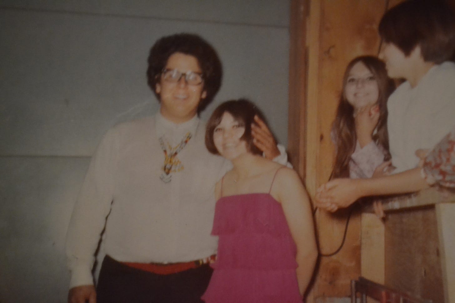 Mary of Anchorage Memories with a member of the Turtles (Happy Together) rock band.