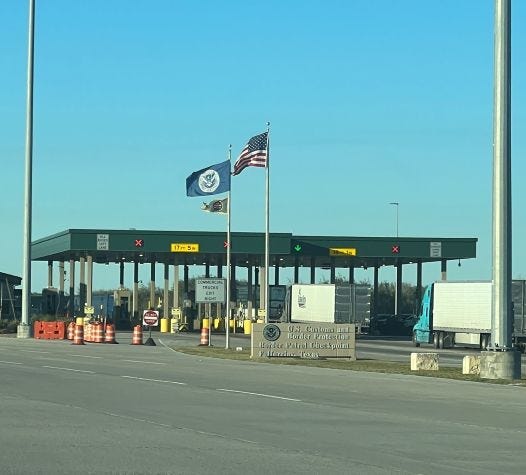 US Customs Border Patrol Checkpoint