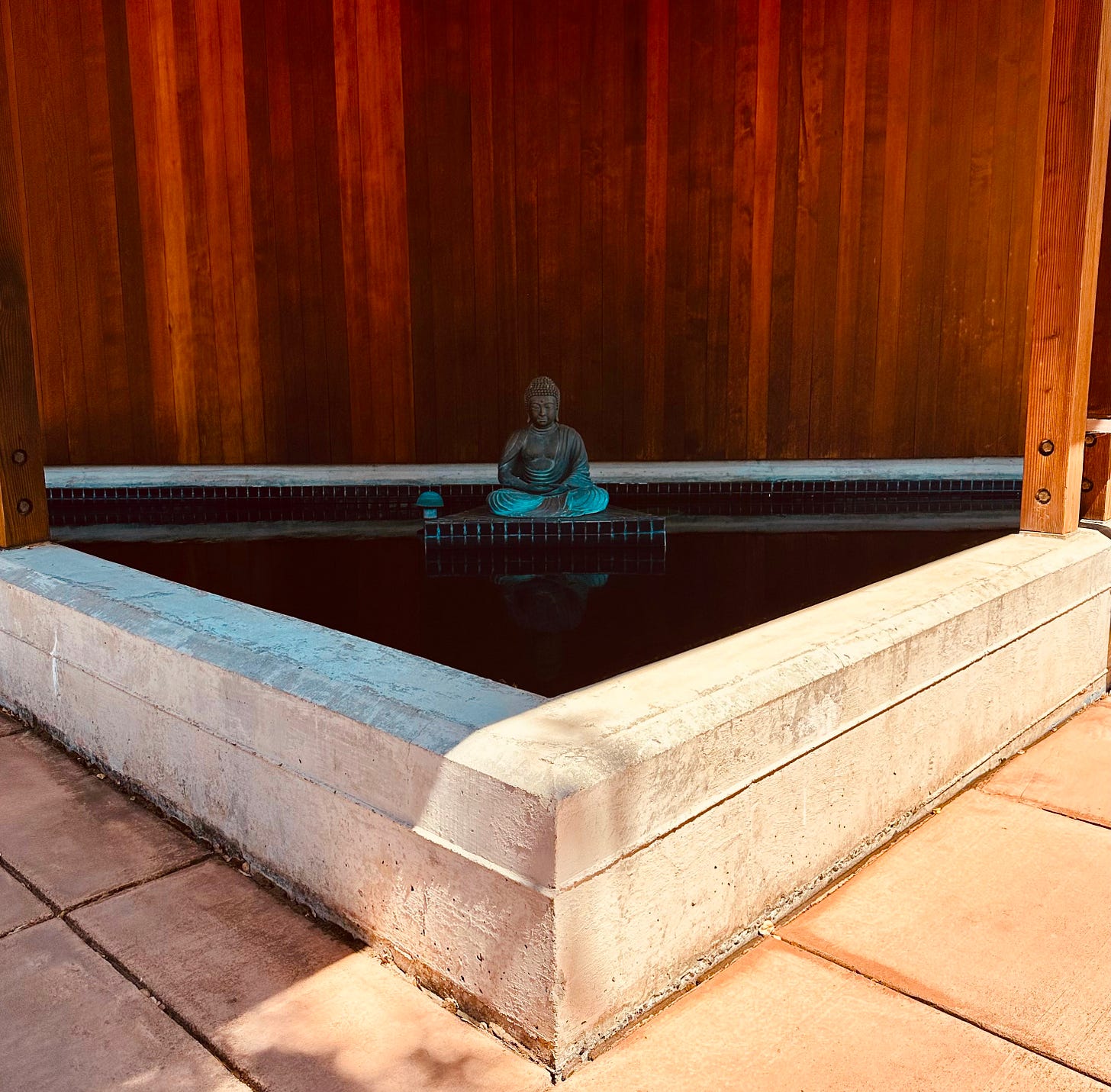 Buddha at meditation retreat Buddha at meditation retreat