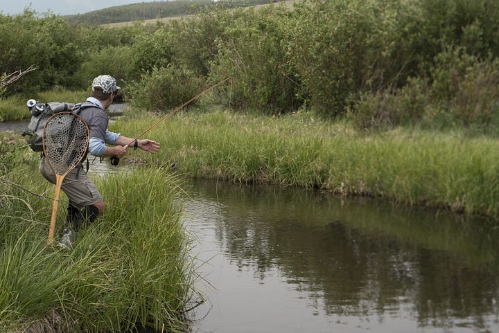 Fishing Michigan Creek in South Park, CO.