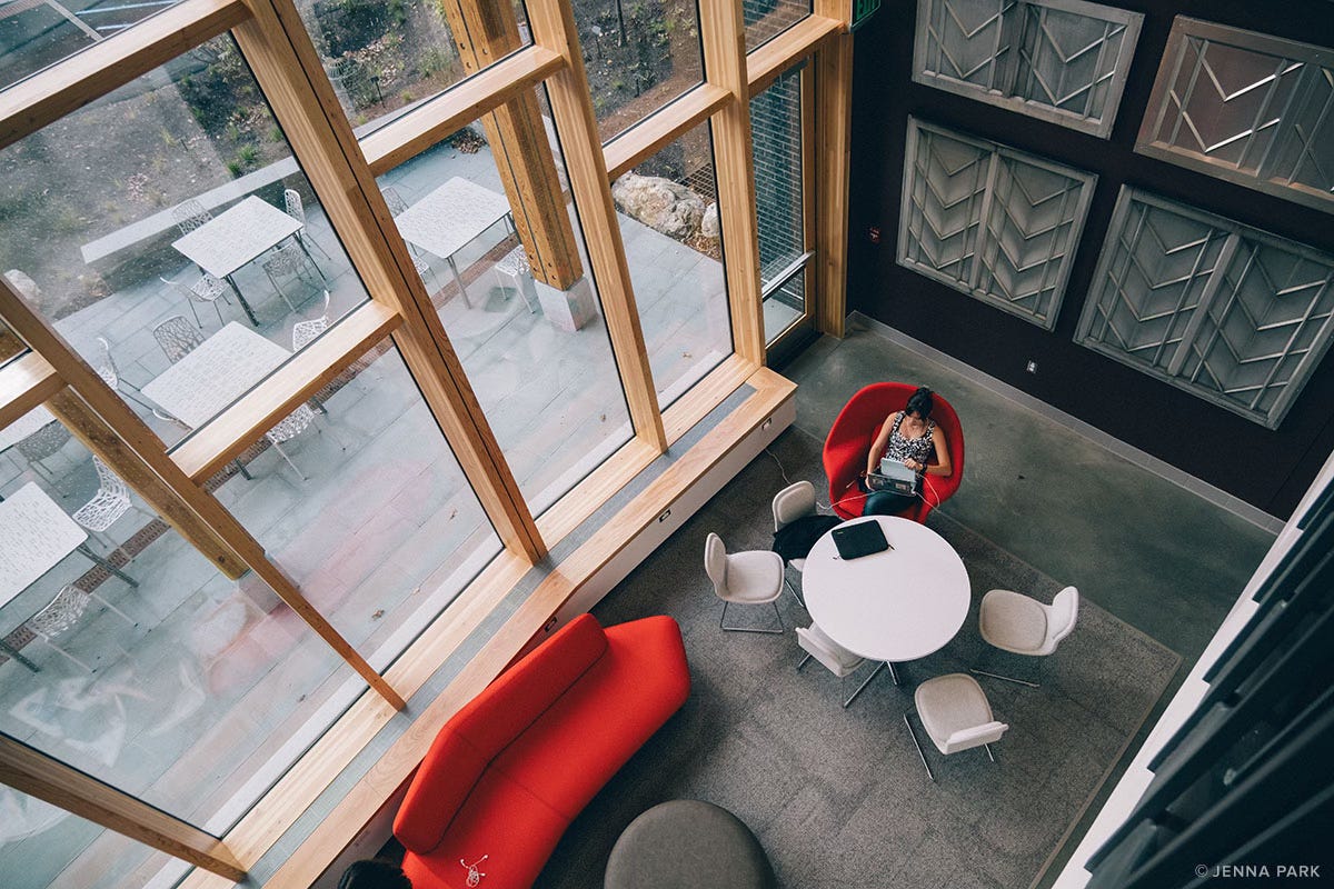 Deep in studying at college