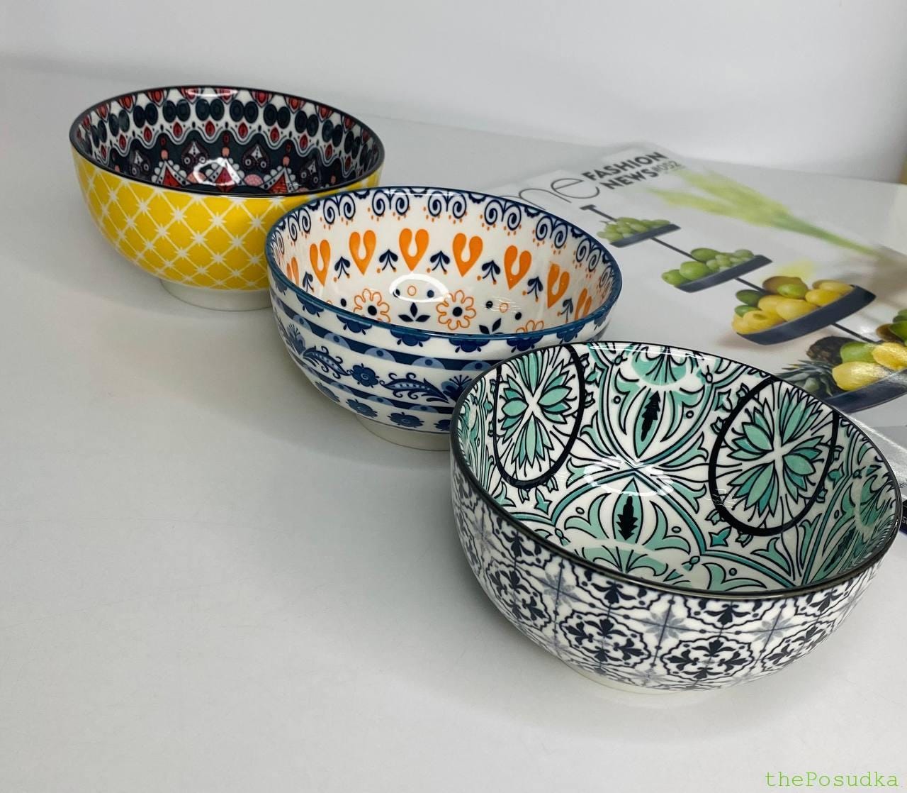 Салатник, супова тарілка Olens “Тригір’я”, 400 мл