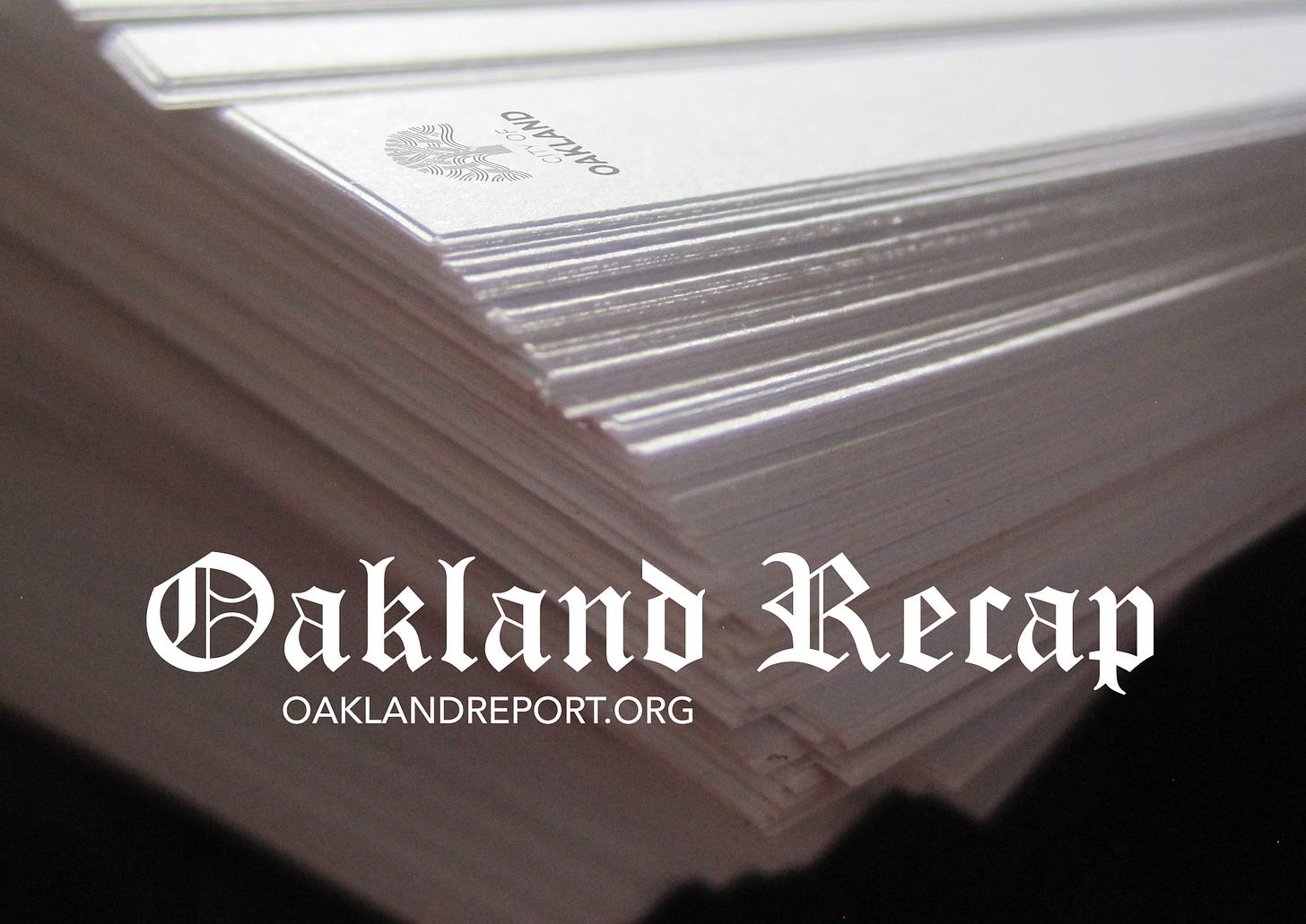 “Oakland Recap” is an experimental new service to recap the proceedings at city council, committee, and school board meetings. (Image source: Oakland Report)