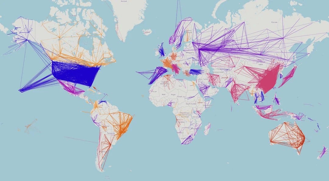 May be an image of map