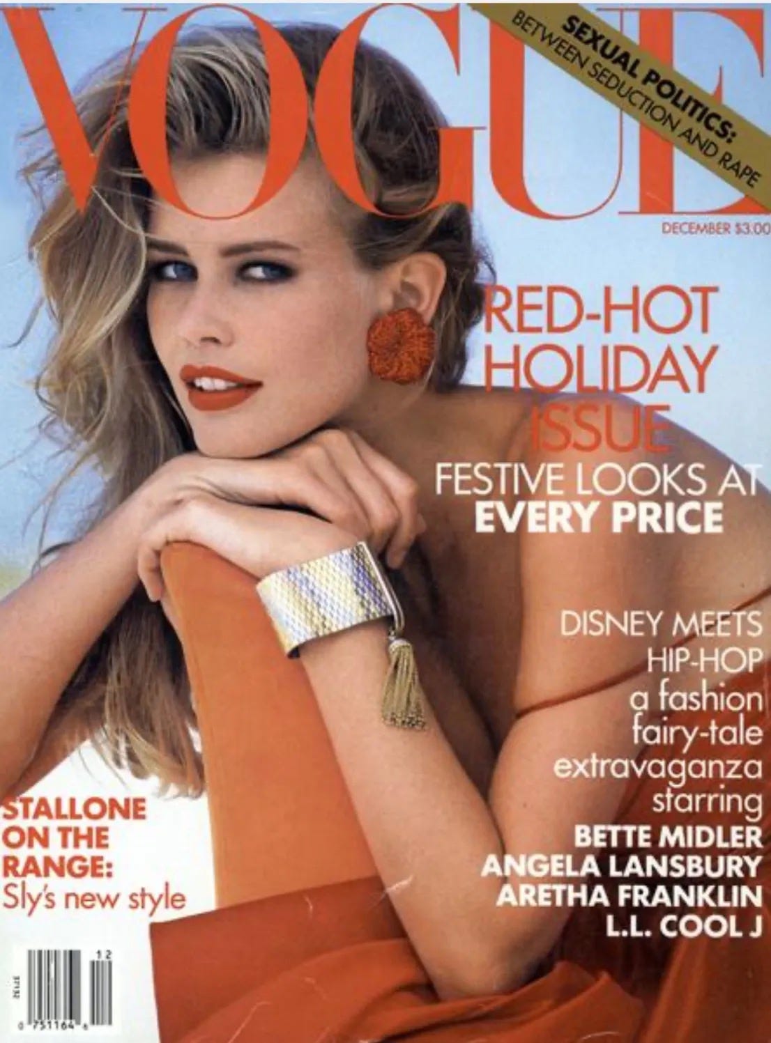 Vogue December 1991: Fashion & Culture from my Birth Year