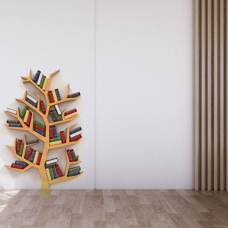 Tree Bookshelf - Etsy Singapore