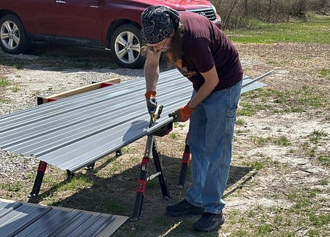 Roofing Underlayment & Tin Sheets Added