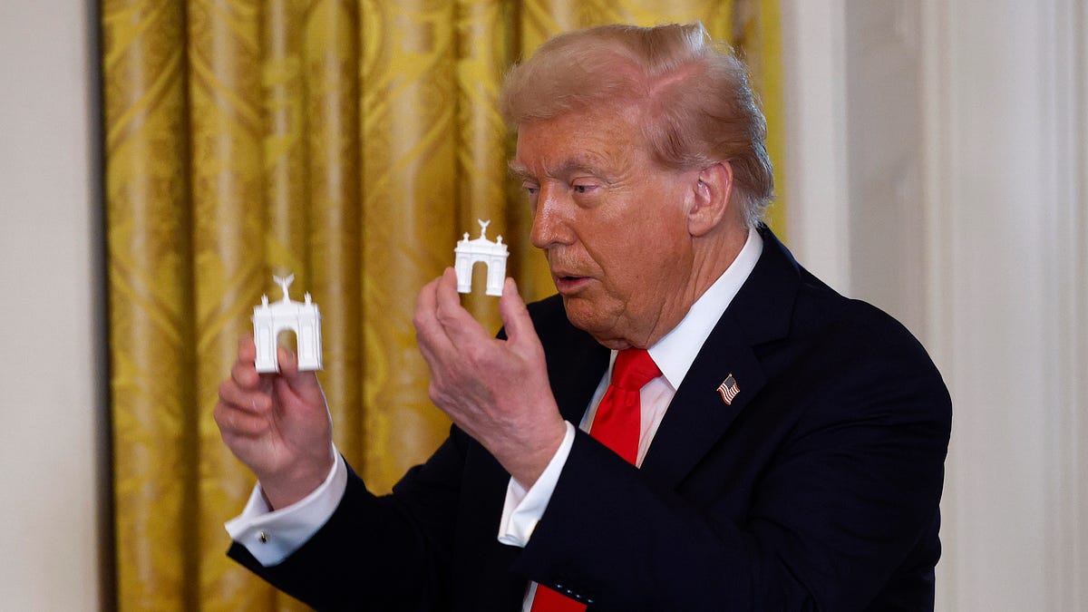 The vanity presidency  —  He's trying to turn the whole country into a tacky branded property.