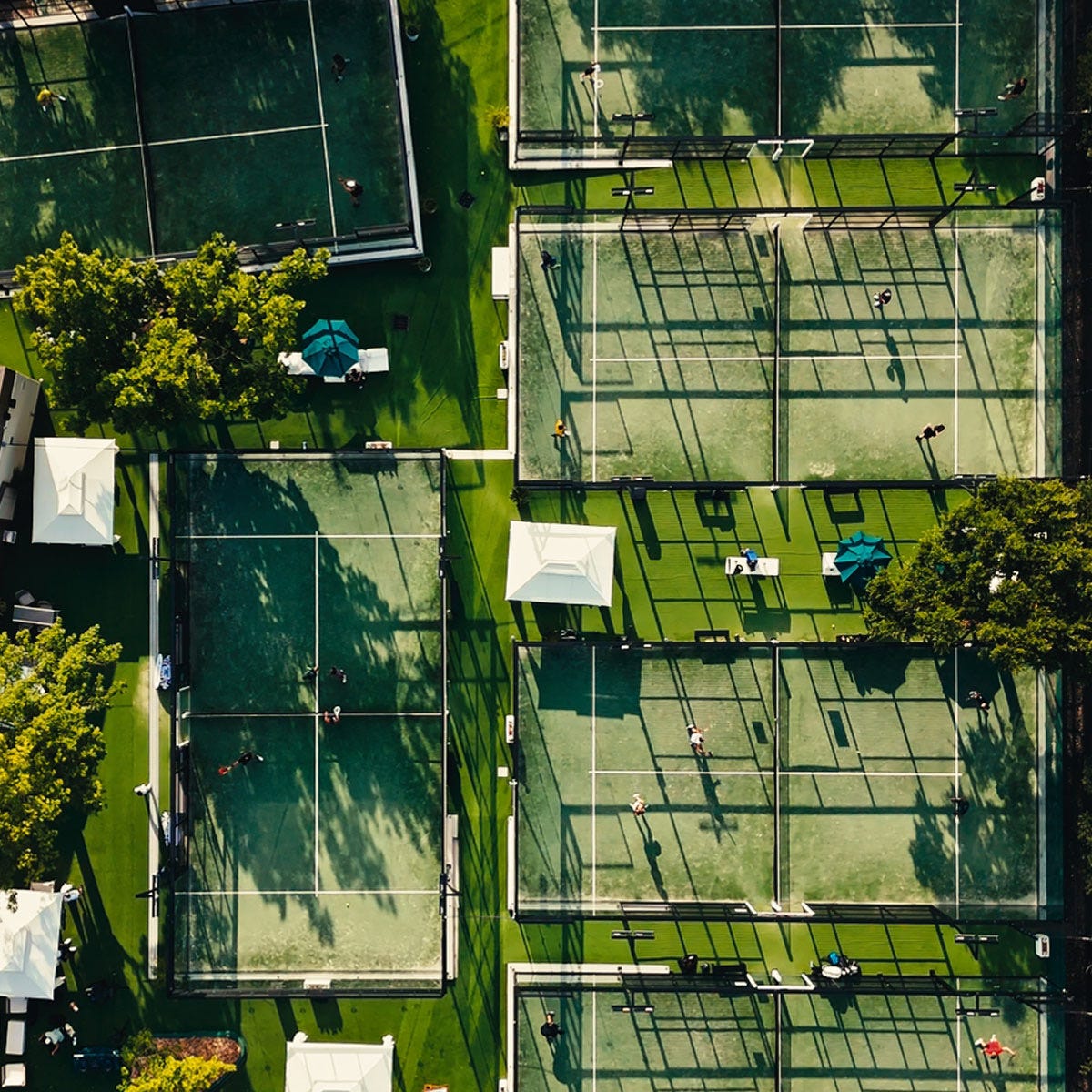 Interior and aerial views of Padel39 in Austin, TX Interior and aerial views of Padel39 in Austin, TX
