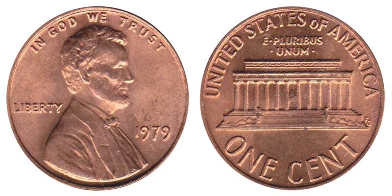 1979 Lincoln Memorial Penny Coin Value Prices, Photos & Info