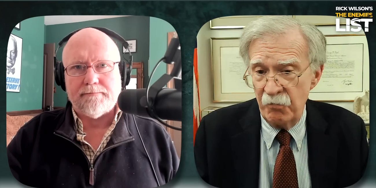 A New World Order with John Bolton | Rick Wilson's The Enemies List