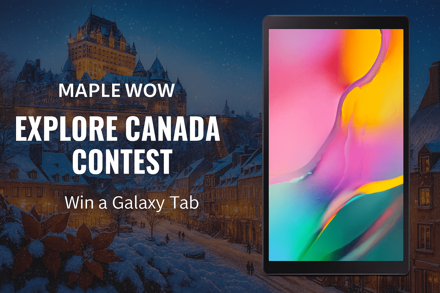 Maple Wow Contest Banner