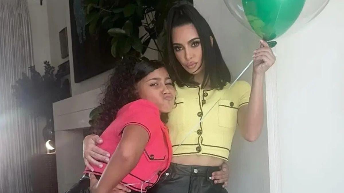 Photo of Kim Kardashian and North West