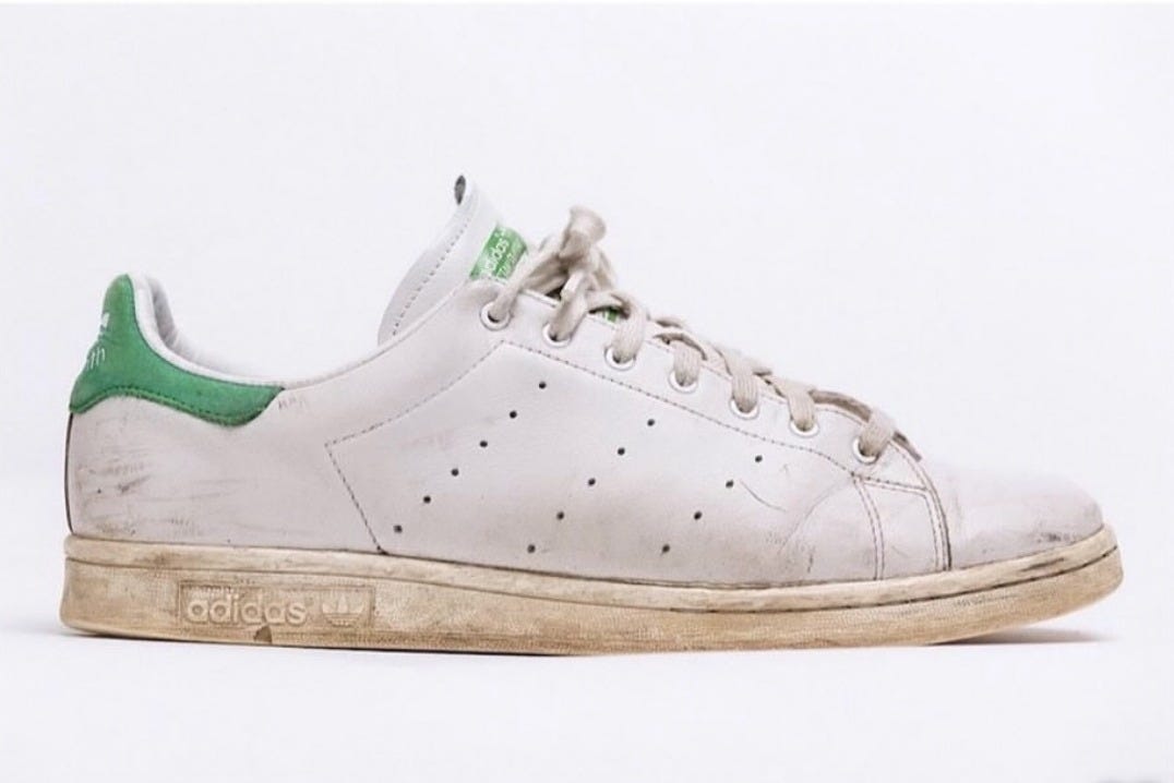 adidas gazelle silver green womens Mens Stan Smith ADV Lace Up Sneakers Grey 4.5 Casual main image 1