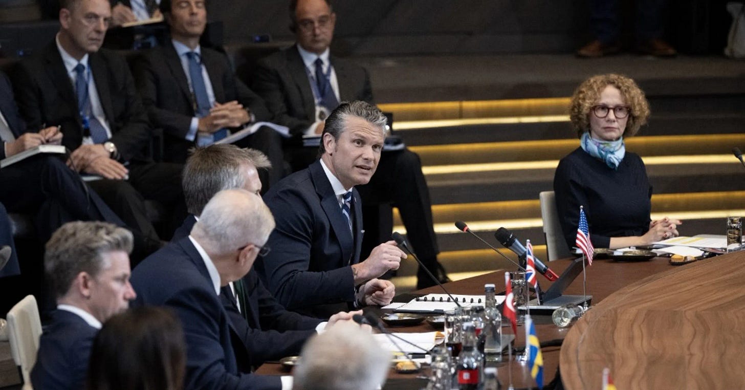 Hegseth Tells NATO US Will Review Force Presence in Europe Hegseth Tells NATO US Will Review Force Presence in Europe