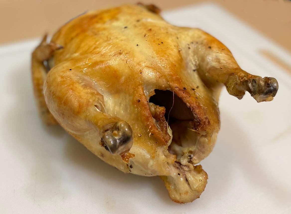 Chicken on cutting board