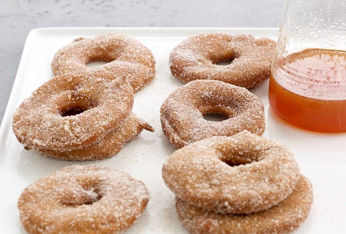 Festive Apple Fritters Recipe | Leite's Culinaria