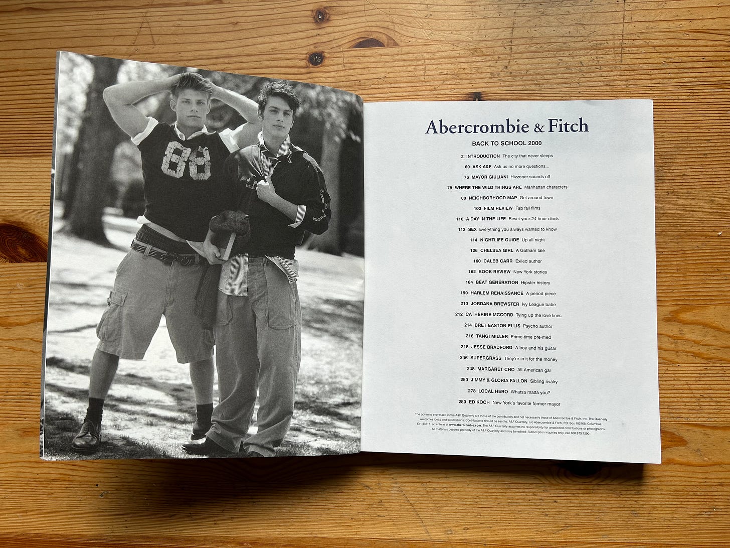 アート・デザイン・音楽 A&F Quaterly Back to School Issue 2003 2003 A&F Quarterly #25 Abercrombie & Fitch Back to School SEX ED