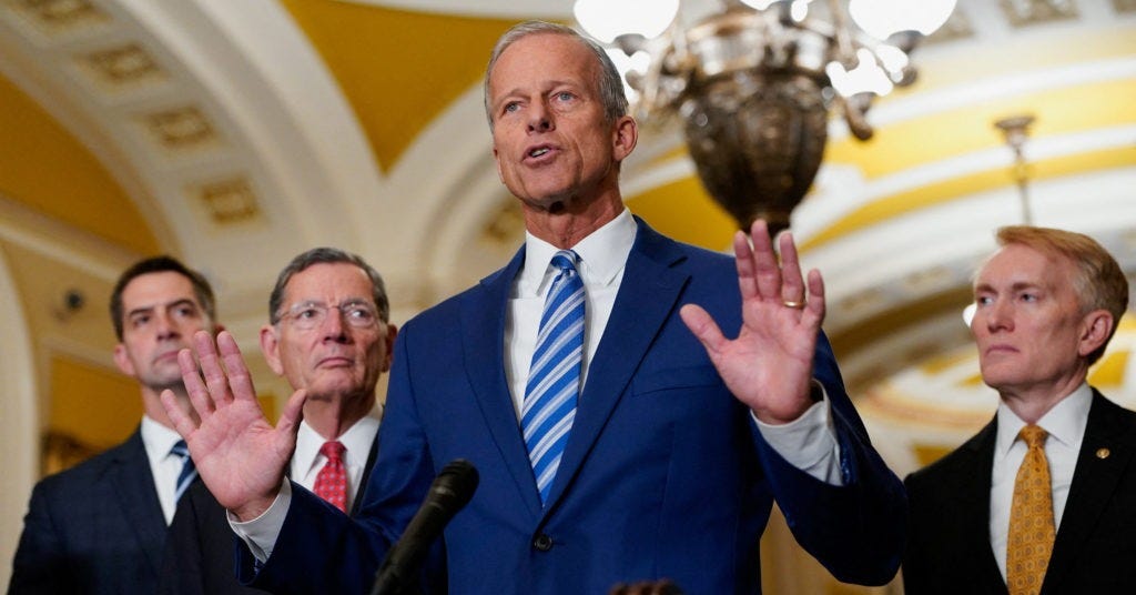 Senate Republicans head to the White House in a show of unity as the  shutdown enters its 4th week | PBS News