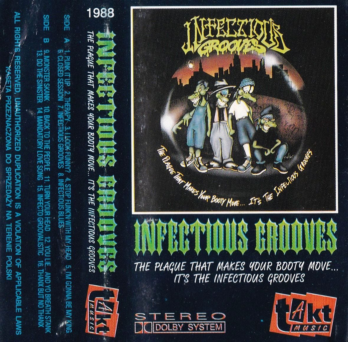 Infectious Grooves - The Plague That Makes Your Booty Move... It's the Infectious  Grooves, image size:1180x1160