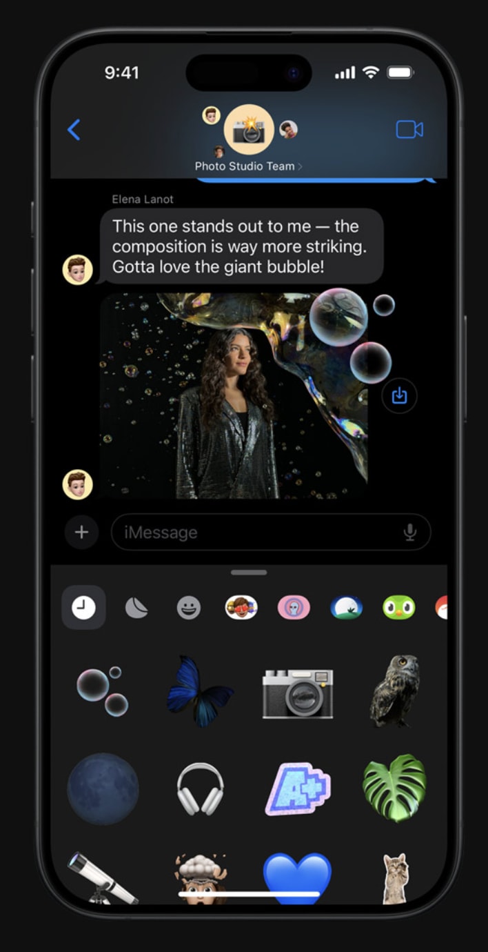 Marketing images from Apple for iOS 17 and Sonoma