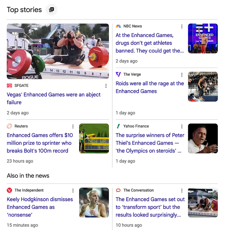 Running Supply #81: Enhanced Games Flopped, On Tops Luxury and Sport, and Gravel Cycling Makes Its Way To Running