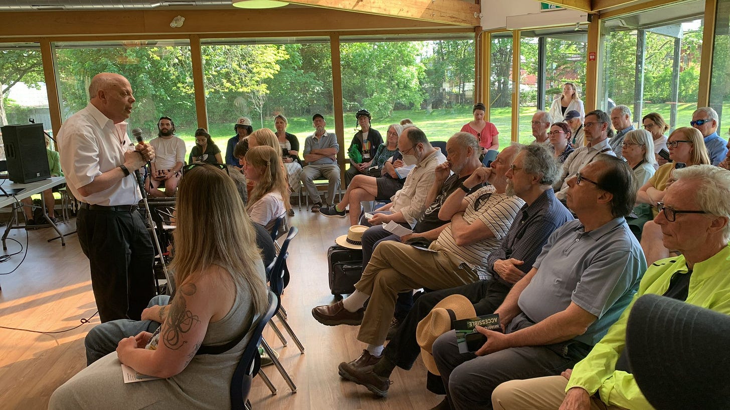 David Lepofsky, addressing residents