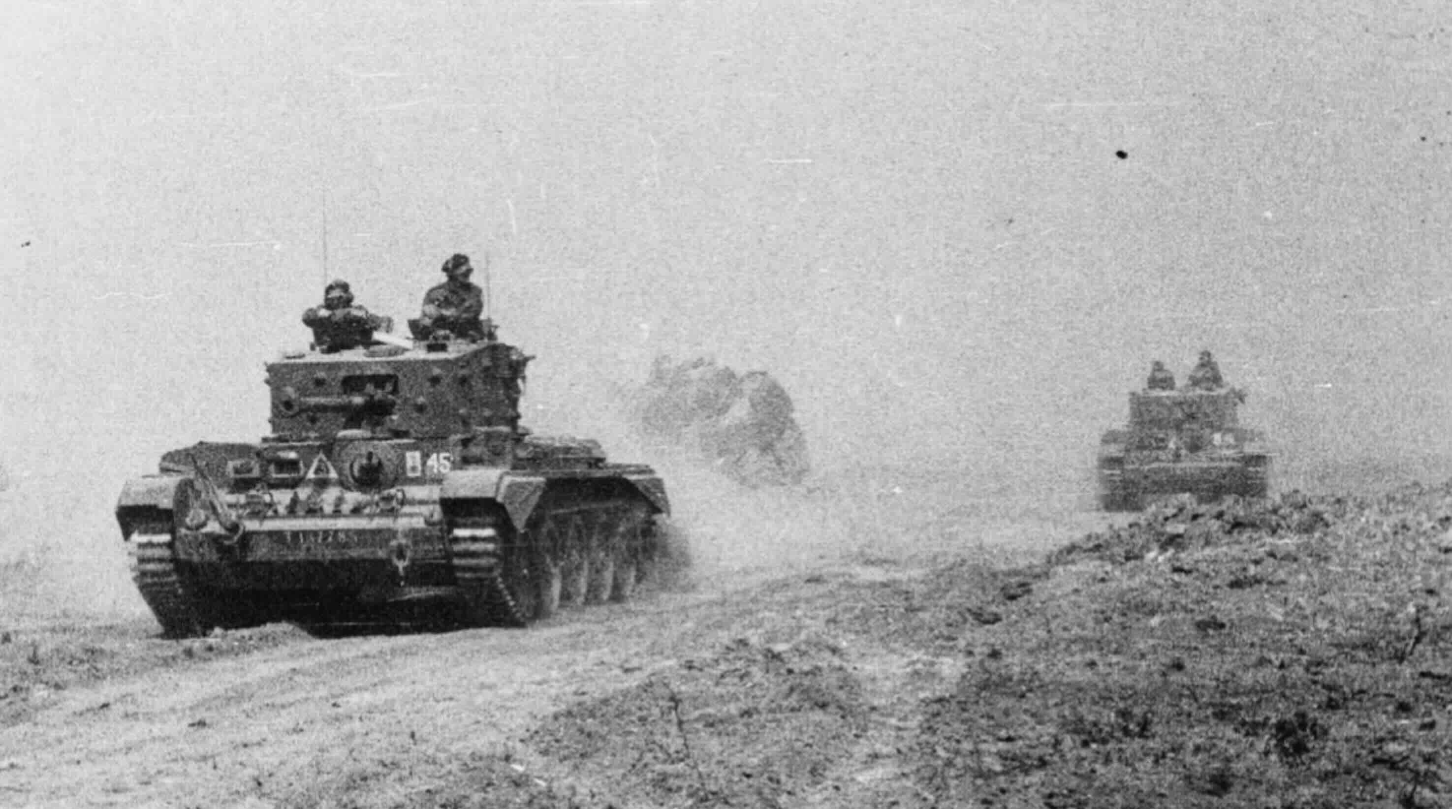 Tank attack into the bocage - by Martin Cherrett