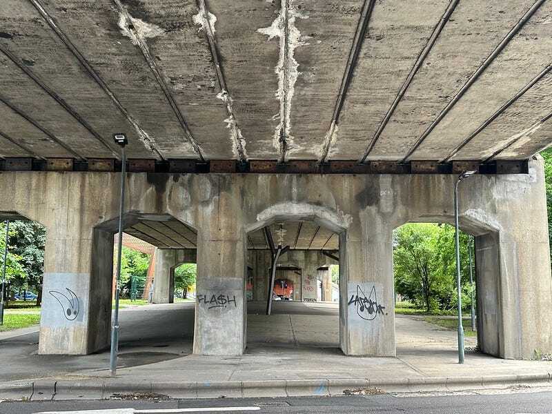Underneath Chiswick flyover