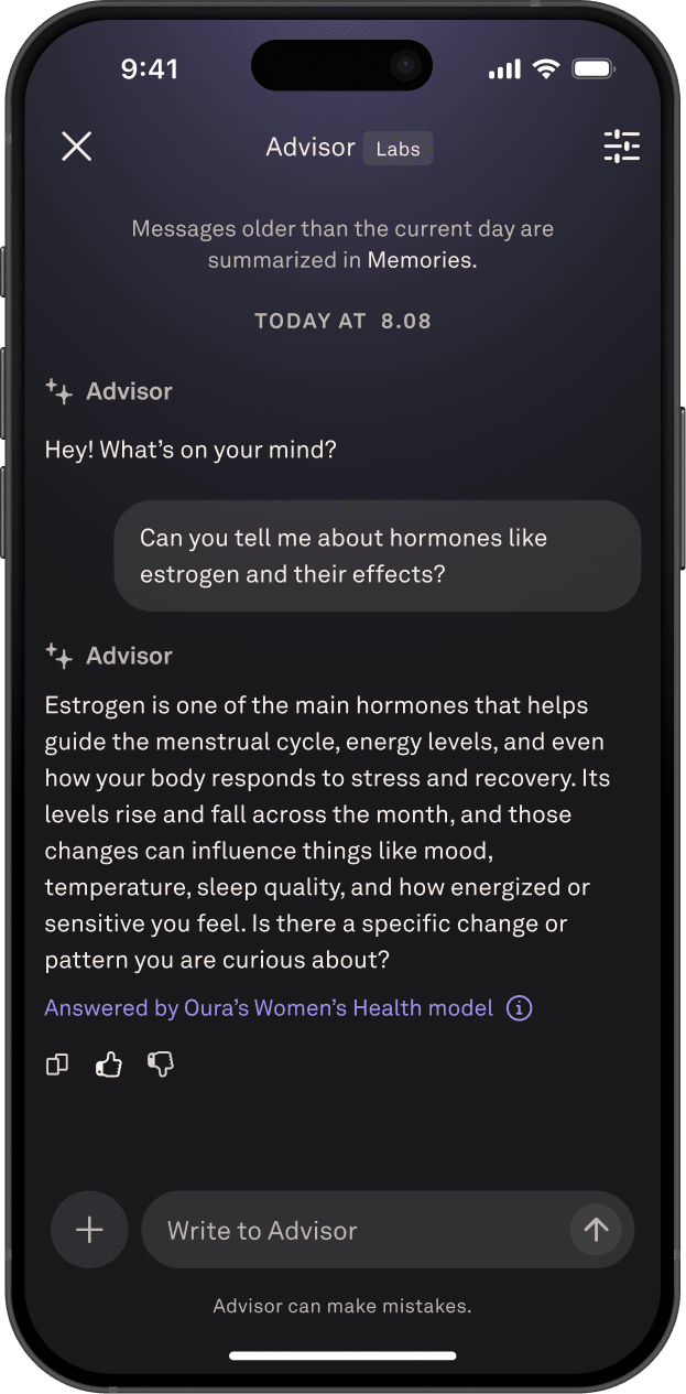 Oura health app