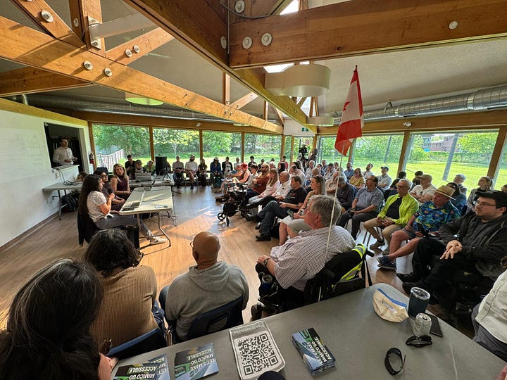 Residents at Mimico Transit Forum 2026