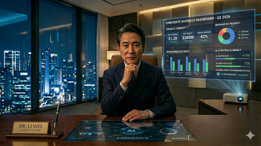 26% 企業已設 AI 長、ROI 高出 36%：2026 全球 CAIO 實戰地圖