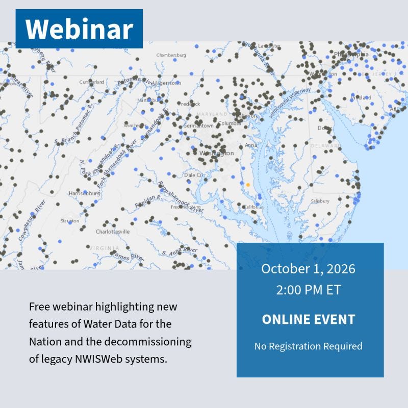 EarthStuff - NWISWeb, The Legacy System That Previously Published And Visualized USGS Water Data, Is To Be Decommissioned By March 2027, Replaced By Water Data For The Nation (WDFN)