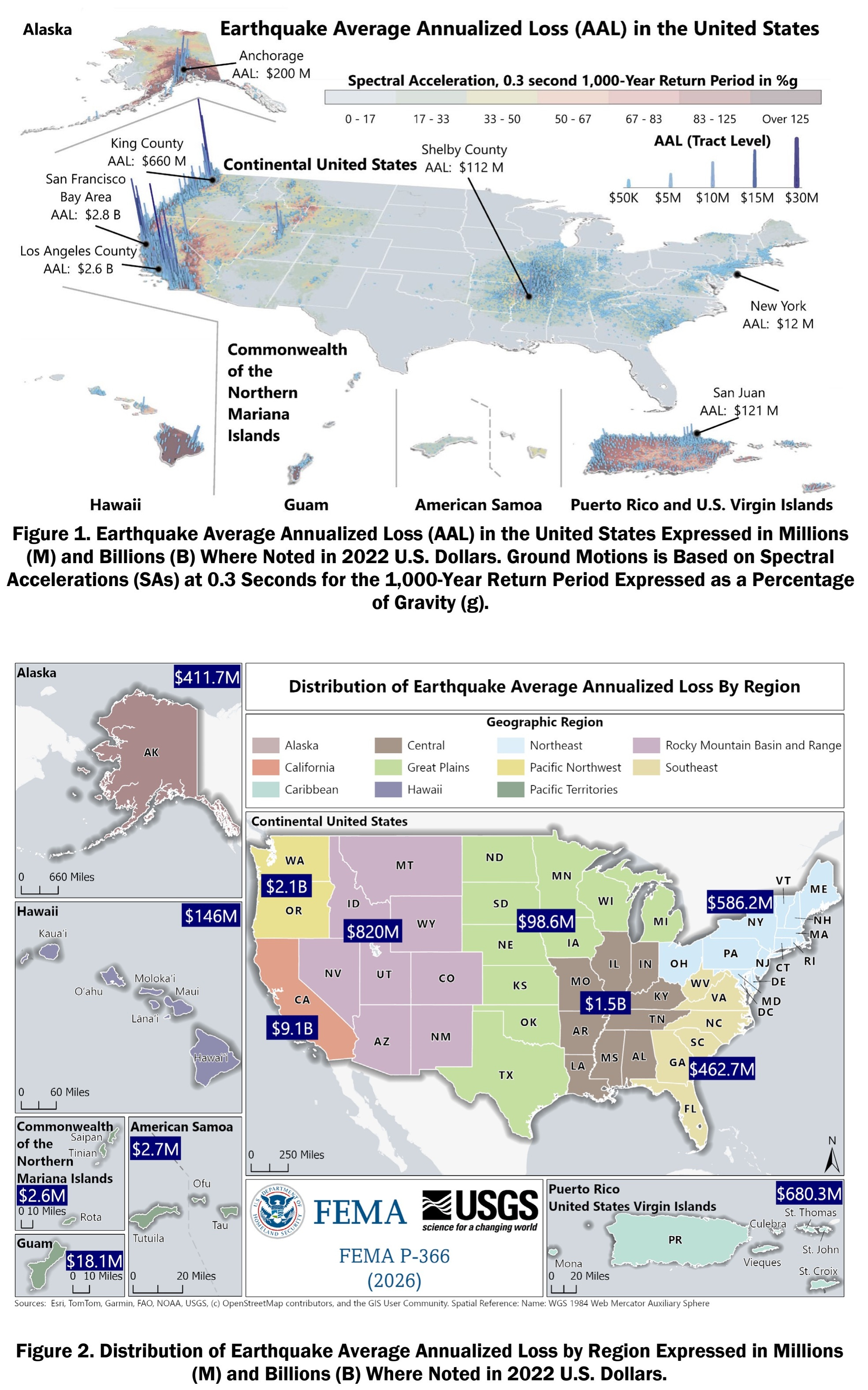 EarthStuff - HAZUS Estimated Average Annualized Losses for Earthquakes in the United States and its Territories [FEMA]