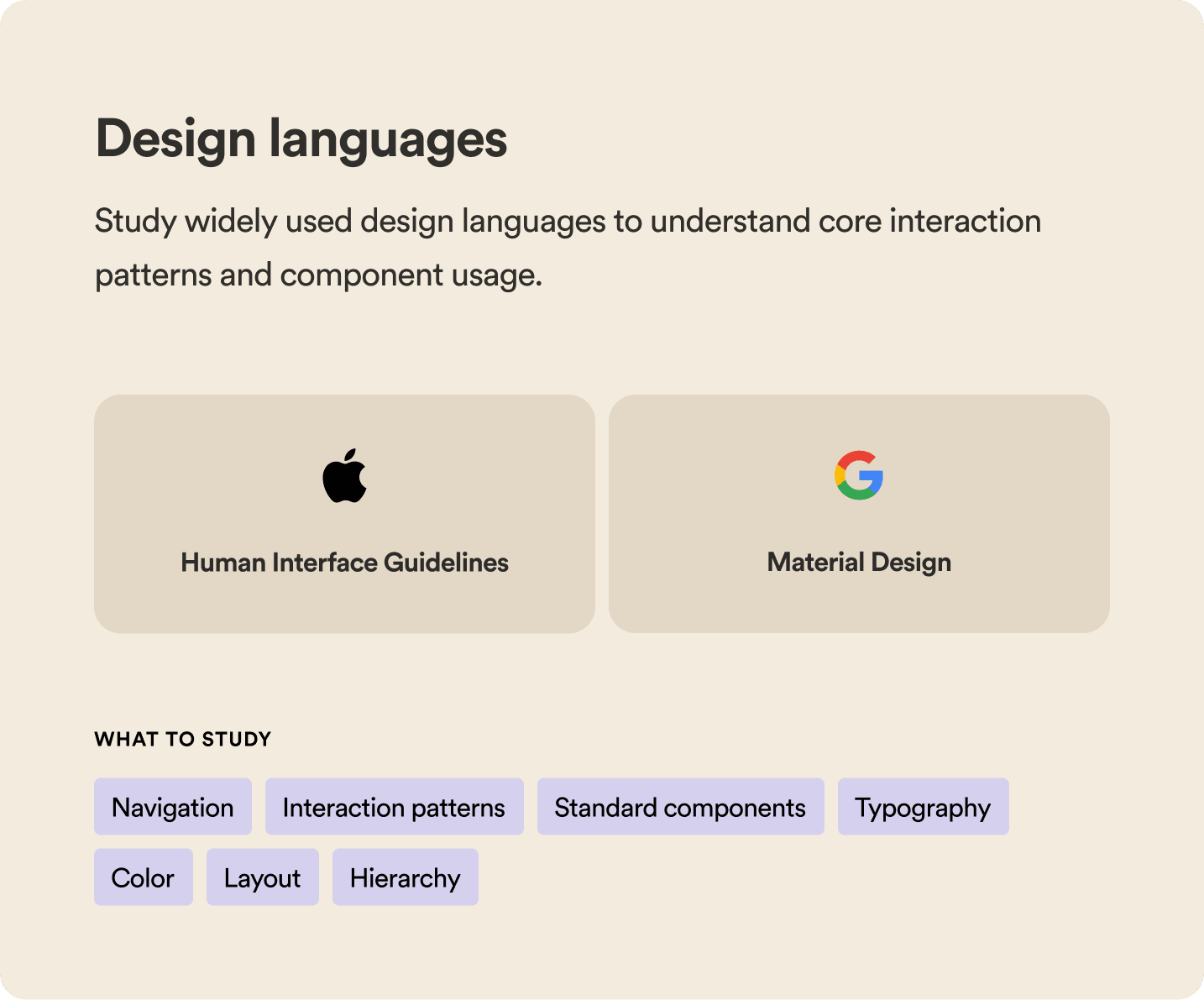 Apple 与 Material 设计语言的组件示例