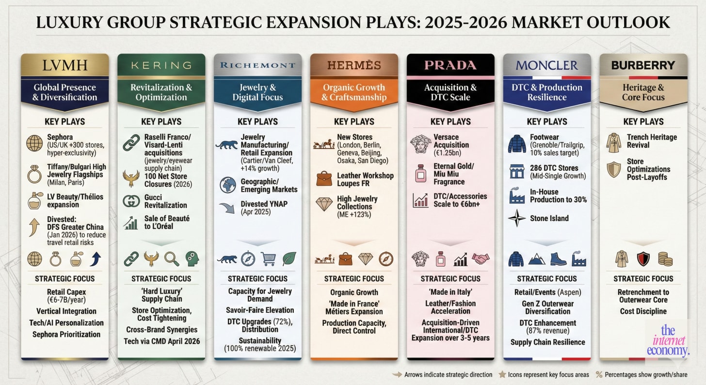 Luxury brand expansion plays