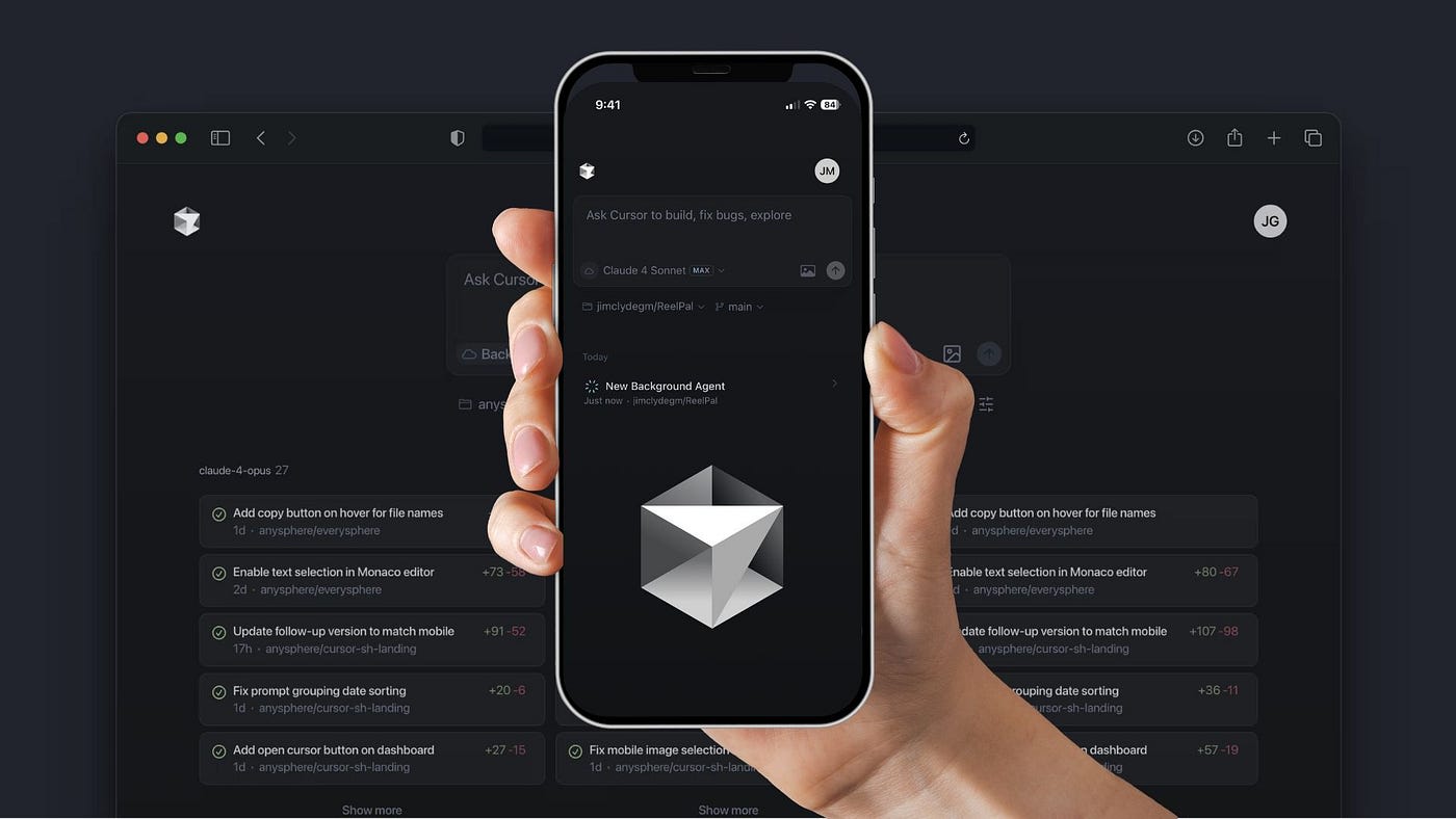 Cursor Now Available on Mobile and Web | by Jim Clyde Monge | Jul, 2025 |  Generative AI