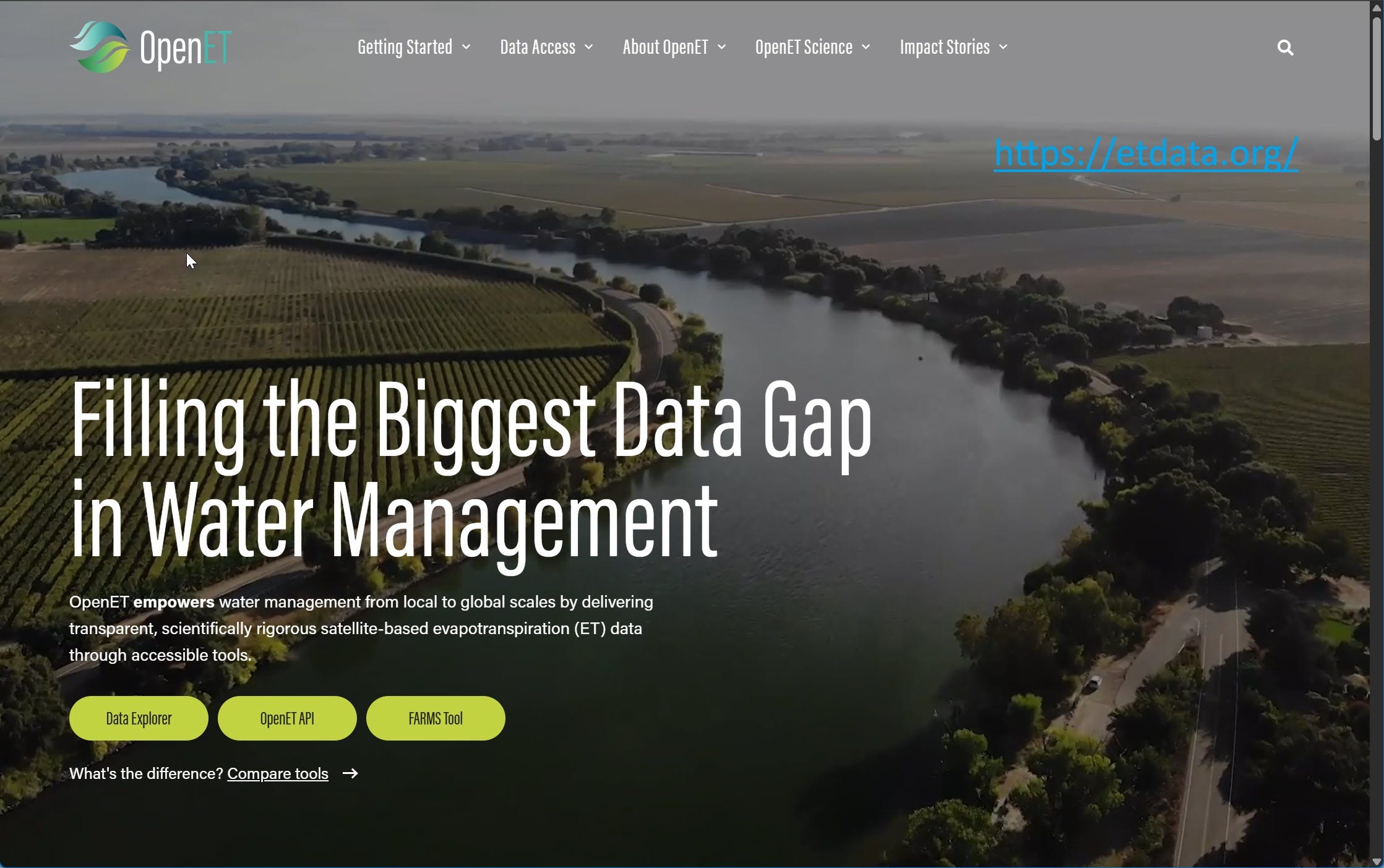 EarthStuff - On-Demand Global Landsat Evapotranspiration Product
