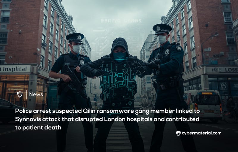Qilin Ransomware Suspect Arrested in Connection with Synnovis Hack