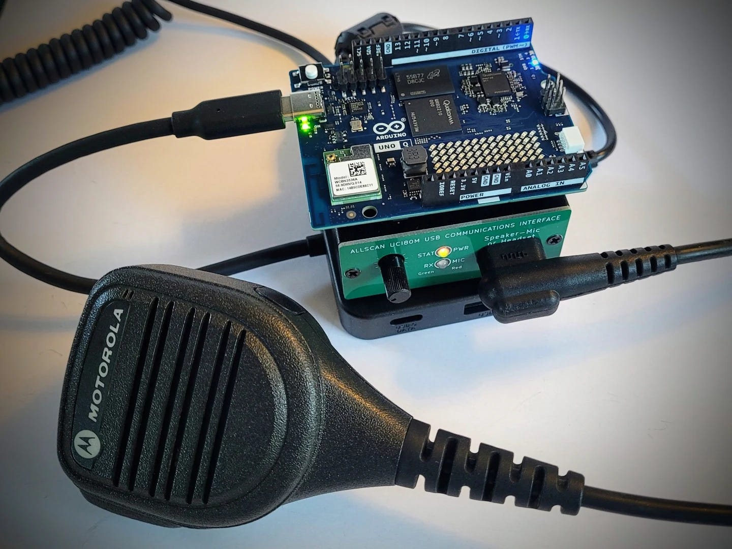 ASL node 588414 on Arduino UNO Q