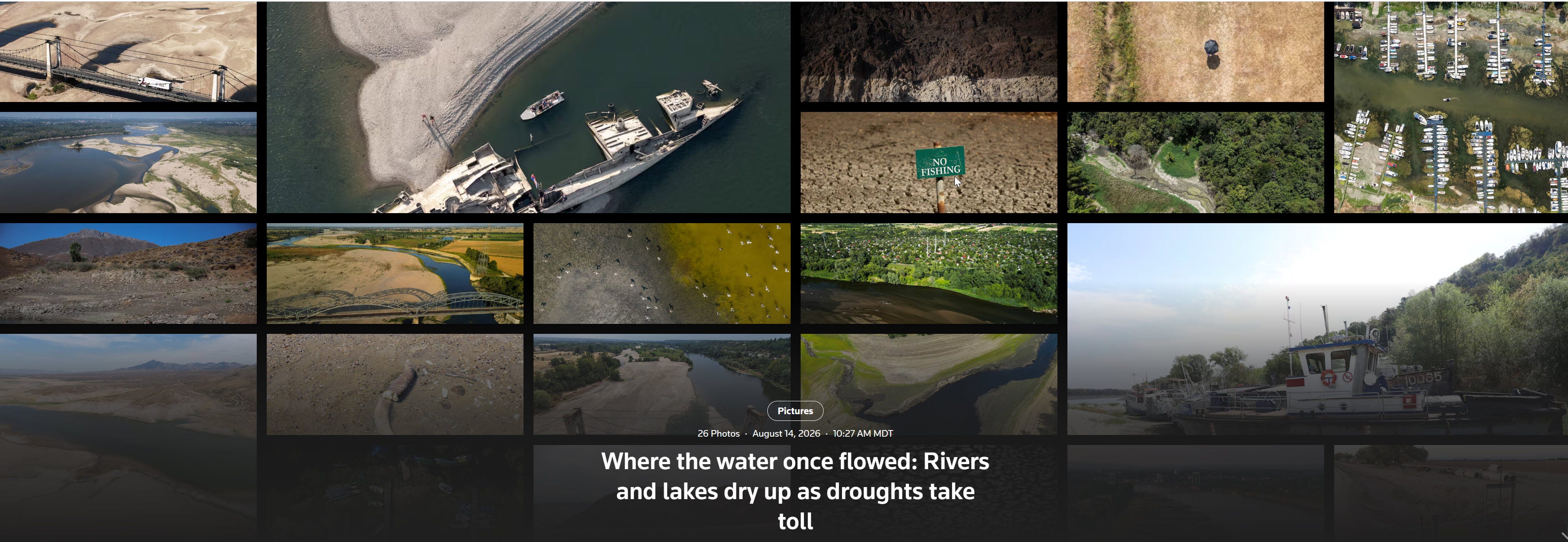EarthStuff - Where The Water Once Flowed - Rivers And Lakes Dry Up As Droughts Take Toll