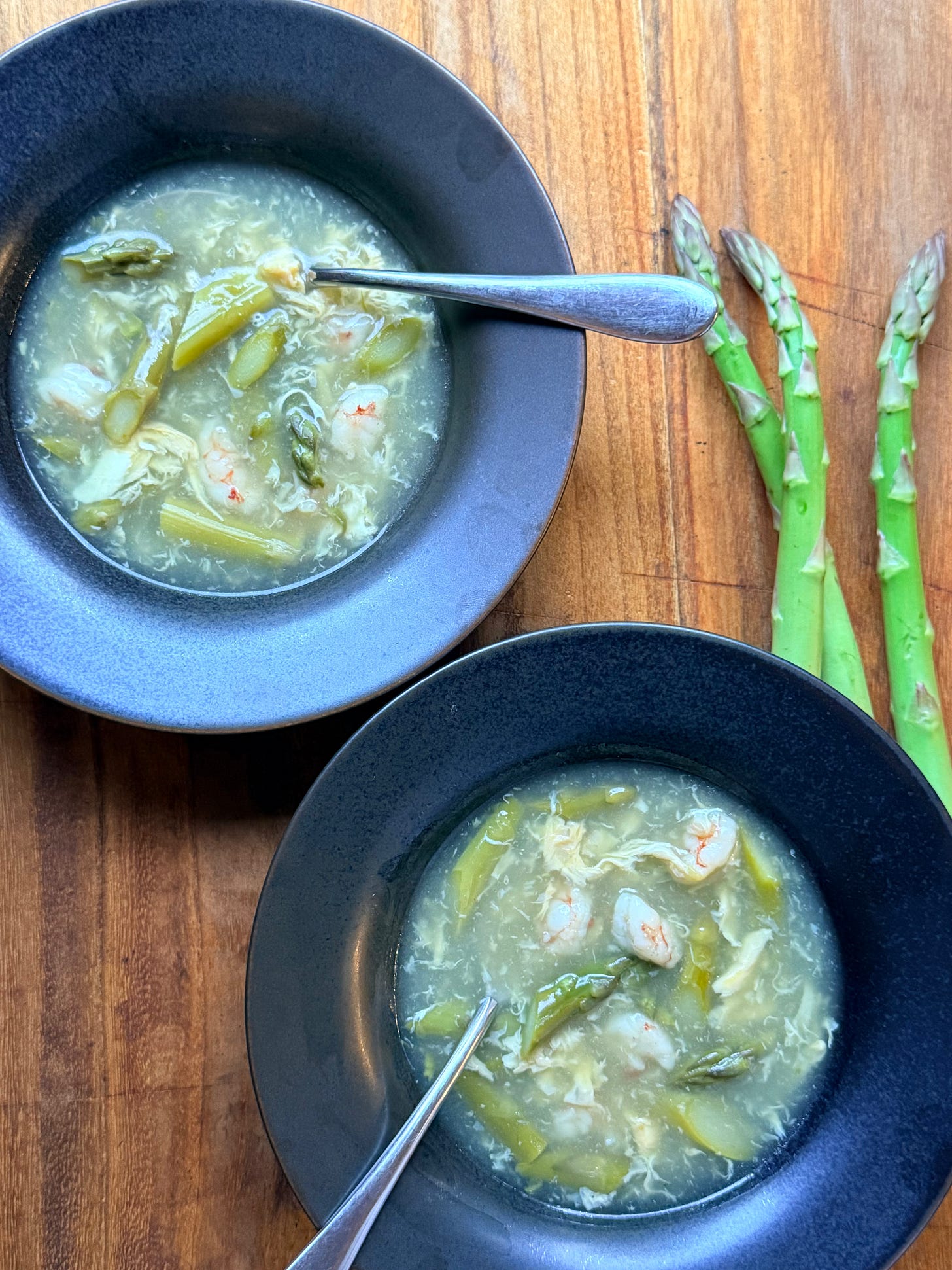 asparagus and shrimp soup