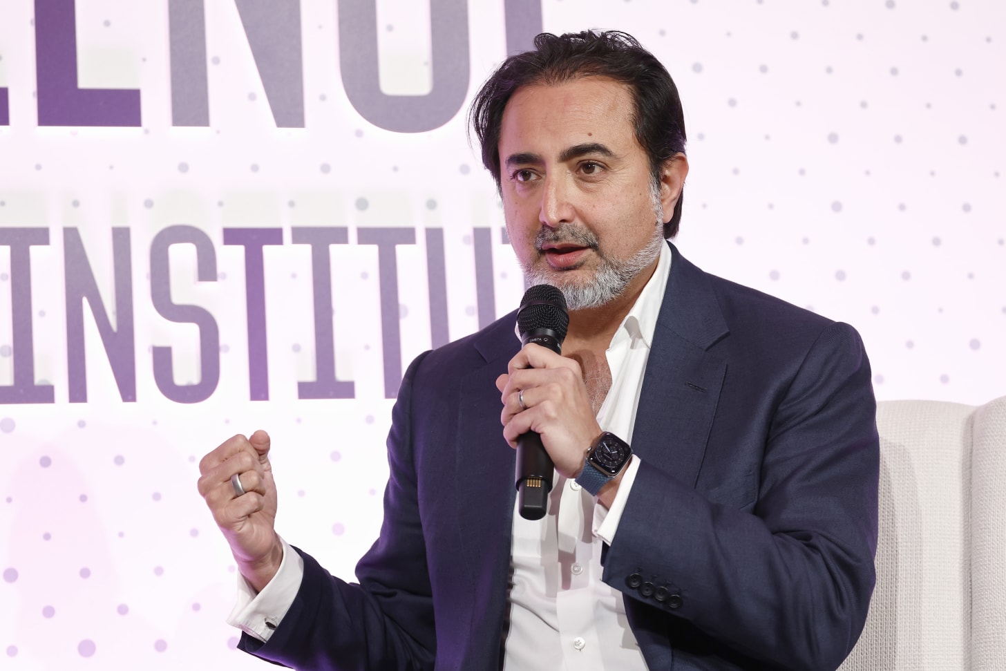 WASHINGTON, DC - NOVEMBER 17: Hemant Taneja,CEO, General Catalyst speaks on stage during The Summit on U.S. Resilience hosted by General Catalyst Institute at The Salamander on November 17, 2025 in Washington, DC. (Photo by Paul Morigi/Getty Images for General Catalyst Institute )