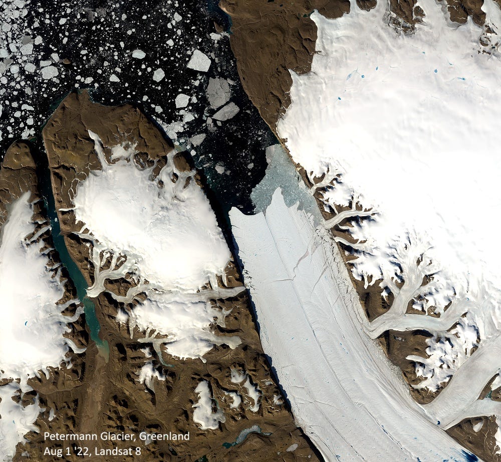 EarthStuff - Greenland Ice Shelf Weakened By Estuary Ahead Of Recent Calving Event