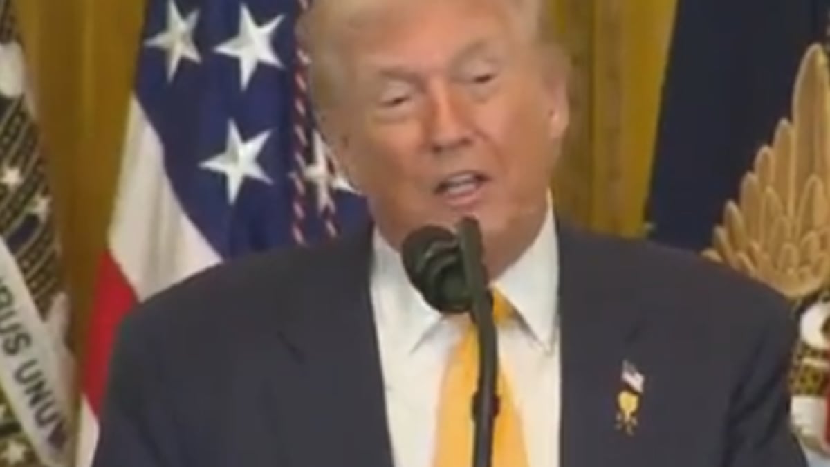 Mentally Gone Trump Shows Up At Black History Month Event To Rant About Joe Biden